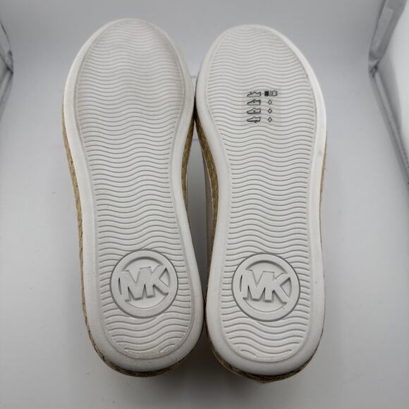 MICHAEL Kors Women’s Kristy Slides Tie Canvas Sneaker W/ Gold Accents Size 6 NIB - Picture 10 of 12